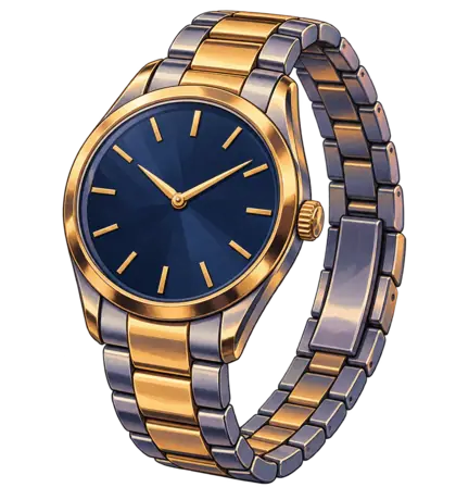 Une montre de luxe, illustration.